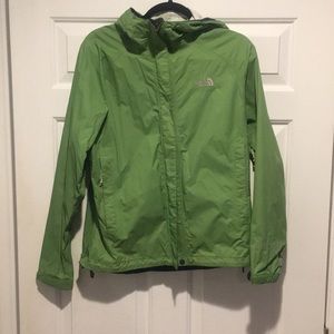 North Face Green Lightweight Raincoat
